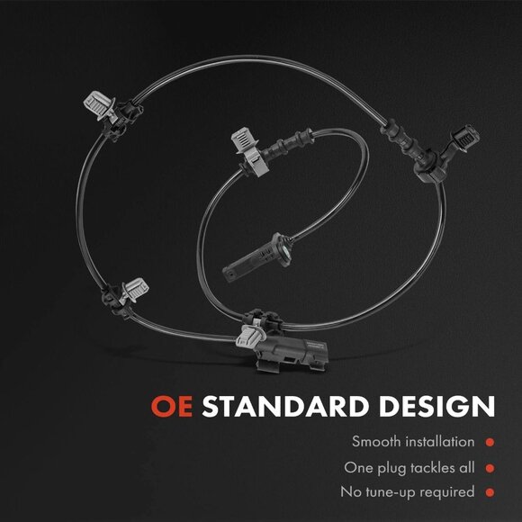 2pcs Rear ABS Wheel Speed Sensor for Chevy Malibu Buick 19-23 Regal TourX 18-20 - Picture 2 of 3